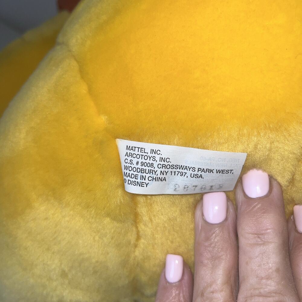 Winnie The Pooh 20" Disney XLarge Plush Bear Arco Toys Inc 1990 Vintage Mattel - Picture 8 of 10